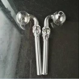 Transparent skull bone long curved pot ,Wholesale Glass bongs Oil Water Pipes Glass Pipe Oil Rigs Smoking