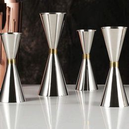Wine Glasses 3045ml 3060ml 4560ml Stainless Steel Measure Cup Cocktail Shaker Dual S Jigger Drink Kitchen Gadgets Bar Tool 230627