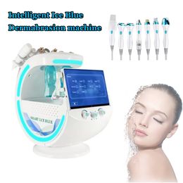 NEW Skin Care 7 IN 1 Multi-Functional Beauty equipment Skin Analyzer Machine Smart Ice Blue Aqua Scrubber Facial Microdermabrasion Dermabrasion device