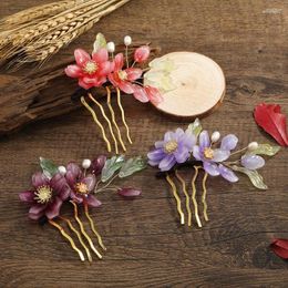 Hair Clips Muylinda Glasses Flower Comb For Women Vintage Hairs Jewerly Accessories Girlfriend Birthday Gifts 3 Colours Available