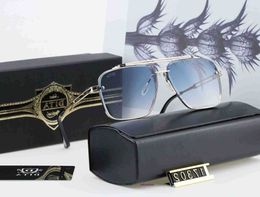 Top Dita 17302 Sunglasses men's and women's metal retro fashion designer black glasses door all match UV 400 Polaroid lens UHL3