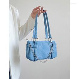 Evening Bags Bag Female 2023 Fashion Crossbody Chain Shoulder Underarm Sweet Cool Spice Girl Motorcycle