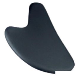 Massage Stones Rocks Gua Sha Facial Body Mas Tools Heart Bian Stone 3D Guasha Scra Tool Black Drop Delivery Health Beauty Dhds0