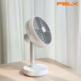 1pc, Fashion Simple Home Office Dual-use Desktop Small Fan, Built-in Lithium Battery, Rechargeable Repeated Use, Face Cover Rotating Air Outlet