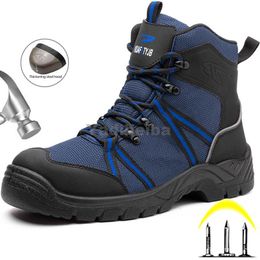 Boots Men Work Safety Boots Brand Indestructible Work Shoes Steel Toe Cap Security Boots Winter Safety Shoes Punctureproof Men Shoes