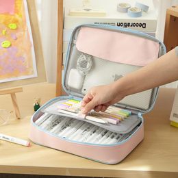 Bags Large Capacity Pencil Case School Pencilcase for Ipad Girls Stationery Box Big Multifunction Storage Pen Bag Office Pouch Holder