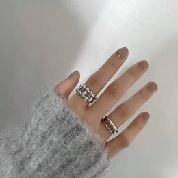 Cluster Rings Romantic Fried Dough Twist Finger Ring 925 Sterling Silver Party Wedding Band For Women Men Personal Birthday Jewellery Gift