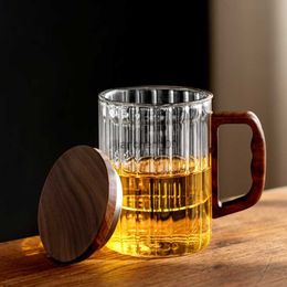 Holaroom Creative Tea Infuser Glass Milk Drinks Water Cup Coffee Mug With Glass Philtre Durable High Borosilicate Glass Teacup L230620