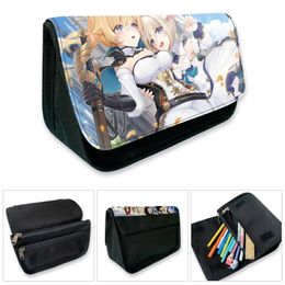 Bags Genshin Impact Pencil Case Estojo Escolar Kawaii Stationery Pen Case Astuccio Game Pencil Bags Trousse Scolaire Pencil Pouch