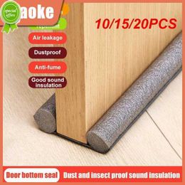 New 10/15/20PCS Dustproof Soundproof Seal Strip Silicone Rubber Waterproof Seal Strip Double Soundproof Doorstop Draught Protector