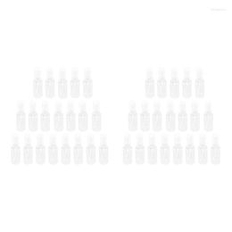 Storage Bottles Top Deals 40 PCS 30 Ml(1Oz) Clear Plastic Mist Spray Bottle Transparent Travel Portable Refillable Sprayer