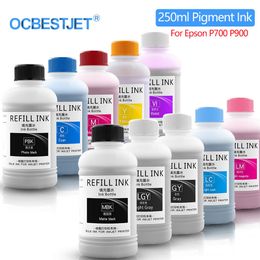 Supplies 250ML Waterproof Pigment Ink For Epson SureColor P700 P703 P704 P706 708 P900 P903 P904 P906 P908 Printer Refill Ink Kit
