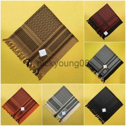 Bandanas Women Scarf Bandana Palestinian Kerchief Shawl Neck Military Tactical Men's Scarf Keffiyeh Palestine Shemagh Neckwarmer Shemag x0628