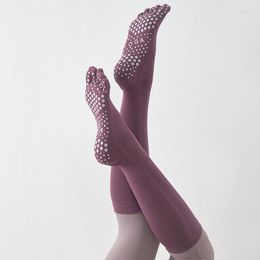Women Socks Long Five Finger Sport Lady Solid Cotton 5 Toes Non Slip Calf Korean Style Fashion Gym Yoga Pilates Gift