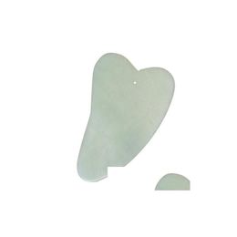 Massage Stones Rocks Gua Sha Facial Treatment Guasha Mas Tool Chinese Natural Jade Stone Scra Tools For Face Eye Slimmer Xb1 Drop Dhc5B