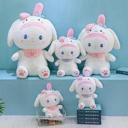 Wholesale white Melody plush toys Melody Rabbit Plush Doll Children's games play companion sofa throw pillows room decoration