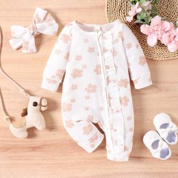 Clothing Sets Baby Girl Long Knit Sleeve Zipper 1 Piece Leotards for Girls Dance Size Clothes Onsies1218 Months Body Suit 230628