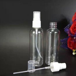 Portable PET Plastic Perfume Spray Bottle 100ml Empty Perfume Bottles Refillable Mist Pump Atomizer For Travel Lhlma