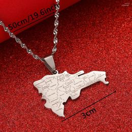 Pendant Necklaces Dominican Map Flag Dominicans Country Jewellery