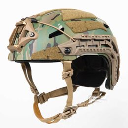 Tactical Helmets NEW Camouflage Tactical Airsoft Caiman Ballistic Helmet Space Grey Climbing Helmet MC MCBK RED AOR2 TYPHKD230628