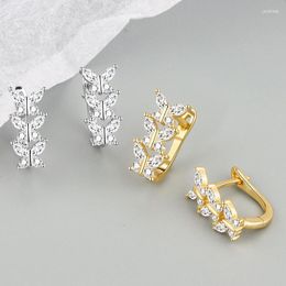 Hoop Earrings Zircon Butterfly Flower Three Line Ear Ring Croissant Twist Round Big Earring Temperament Rings For Women Jewellery Pendientes