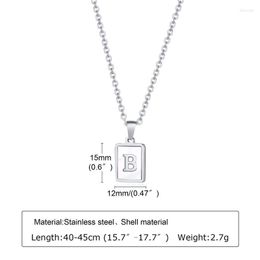 Pendant Necklaces Women Girls Hexagon Initial Letter Gold 26 Letters Charm Pendants Stainless Steel JewelryPendant Gord22