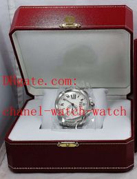 Top Quality Stainless steel Bracelet Silver Dial Mens Automatic Mechanical Watch W7100015 Men's Sports Wrist Watches Transparent Back Box