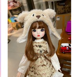 Dolls 30cm Make up Doll Bjd 22 Joint Dressing Girl Birthday Gift Ball Jointed 1 6 Full Set 230627