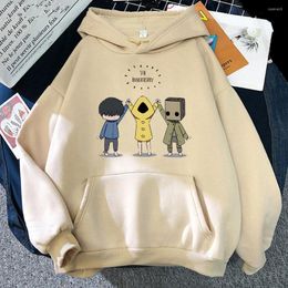 Men's Hoodies Little Nightmares Fleece Anime Aesthetic Manga Sweatshirts Graphic Men/women Clothes Harajuku Pocket Streetwear Printed