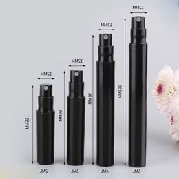 2ml 3ml 4ml 5ml Mini Plastic Black Small Empty Spray Bottle with Black Pump Sprayer Lids Taqkr