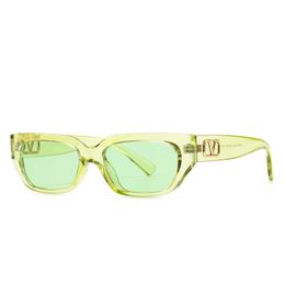 Wholesale of sunglasses VA4080 Narrow Frame Modern Women's Charm Trend INS Jelly Color Sunglasses