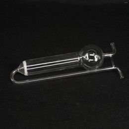 50ml Lab Clear Glass Porous Absorbing Tube U-shape Gas Sampling Bottle Glassware