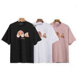 Men's T shirts shirt Correct Palmangel Beheaded Bear High Collar Street Round Neck High quality Summer top