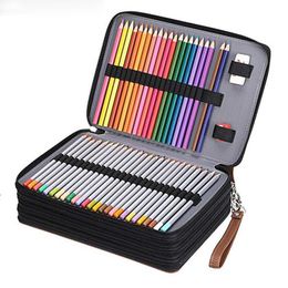 Bags 200 Holes Pencil Case School Large Cartridge for Girls Boys Pencilcase Big Pen Box Stationery Bag Black Penal Storage Pouch Kit