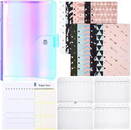 Folder A6 Size 6 Holes Binder Folders A6 Binder Budget Cash Envelopes System Budget Planner Organizer Expense Budget Sheets and Sticker