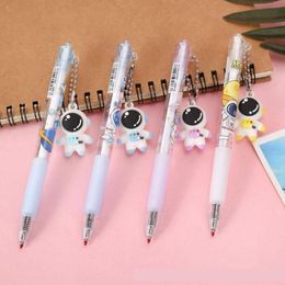 Pens 48 pcs/lot Creative Astronaut Pendant Gel Pen Cute 0.5mm Black Ink Pens Stationery Gift Office School Supplies wholesale