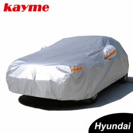 Car Covers Kayme Waterproof full car covers sun dust Rain protection for Hyundai solaris ix35 i30 tucson Santa Fe accent creta i20 ix252017HKD230628