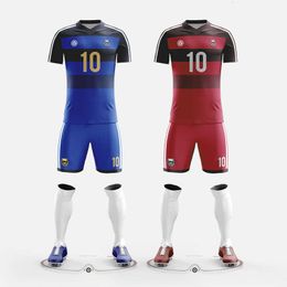 Football Uniform, Children's Set, Adult Competition Training Team Uniform, Sports Children's Short Sleeved Football Clothing, Font Size