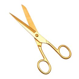 Office Scissors Office Home Decor Golden Scissors Pen Holder Cutter Tailor Fabric Paper Cutting Tools Craft Shears Gold Scissors P15F 230628