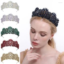Hair Clips Bling Wedding Crown Diadem Tiara Zirconia Crystal Elegant Woman Tiaras And Crowns For Pageant Party Women