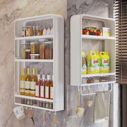 Bathroom Shelves Wall mounted Organizer Rack Punch free Basin Cosmetic Toilet Wall Multi layer Storage Accessory 230628