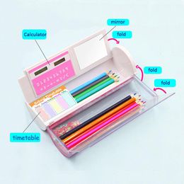 Bags NBX Pencil Case Organiser Stationery Set Pen Holder Creative School Supplies For Girl Boys Newmebox Kawaii Cute Storage Box Kids