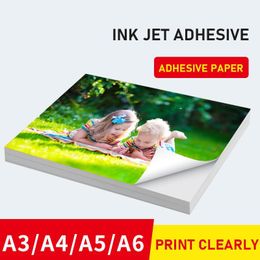 Paper 135g samoprzylepny papier fotograficzny 150g atramentowy samoprzylepny papier fotograficzny A3 A4 A5 A6 wodoodporny jednostronny p