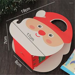 Gift Wrap Year Merry Christmas Candy Box Bag Santa Claus Elk Pattern Paper Container Supplies