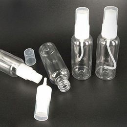 High Quality 80ml Plastic Perfume Bottles Clear Spray Bottles 80 ml Empty Fragrance Packaging Vial With White Cap Jgdwp