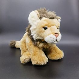 Plush Dolls Realistic Lion Fidelity Cute Plushie African Lion Plush Toys Lifelike Animals Simulation Stuffed Doll Toy Gifts For Kids 230627