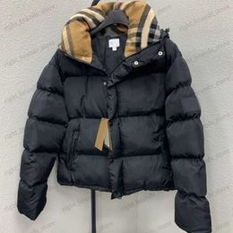 Women's Down Parkas Classic Detachable Down Jacket womens Down Coat Designer Parkas 22FW Fashion Winter Mens Ladies Luxury Letter Plaid Warm Top Two Colours S-L T230628