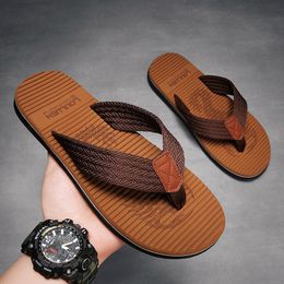 Slippers High Quality Brand Flip Flops Men Summer Beach Fashion Breathable Casual Outdoor 230628