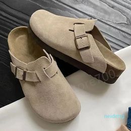 Buckle Slippers Designer Sandals Men Women Slide Outdoor Fashion Shoes Suede Leather Slipper Slides Sandal Womens Mens Summer Slider