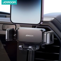 JOYROOM Mini Air Vent Phone Mount for Car Hands Free Car Phone Holder with Telescopic Clamping And Folding Backfor All Phones